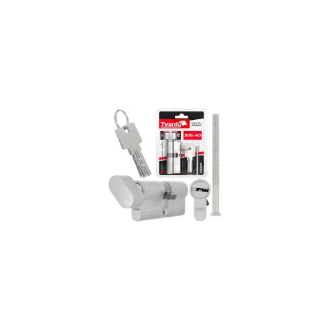 Lock cylinder insert with knob 30k/40 (nickel color)