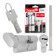 Lock cylinder insert with knob 30k/40 (nickel color)