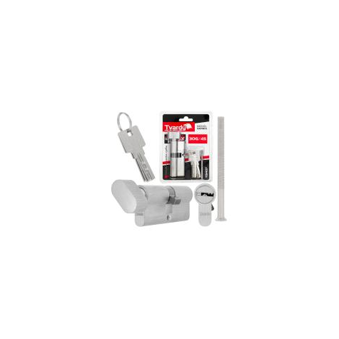 Lock cylinder insert with knob 30k/45 (nickel color)