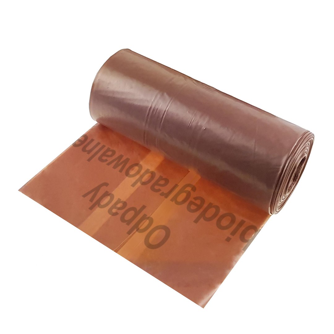 Worki na śmieci BIO BARDZO MOCNE 120L (rolka 10 szt) – brązowe