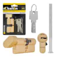 Lock cylinder insert with knob 30/30k (brass color)