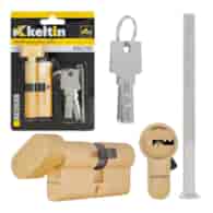 Lock cylinder insert with knob 30k/35 (brass color)