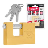 Brass hardened sliding pin padlock 60mm BRASS-SERIES
