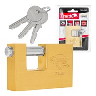 Brass hardened sliding pin padlock 70mm BRASS-SERIES