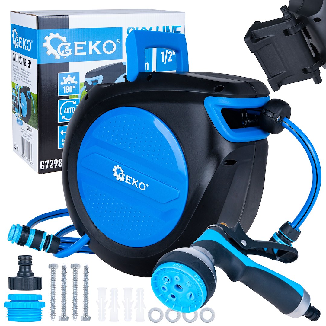 Zwijacz automatyczny z wężem ogrodowym 1/2″ 20m SKY-LINE (1)