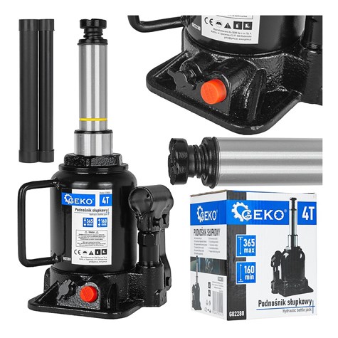 4T double-stage bottle jack low profile