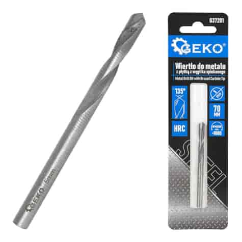 Wiertło do metalu z płytką z węglika spiekanego -5x70 mm (400)