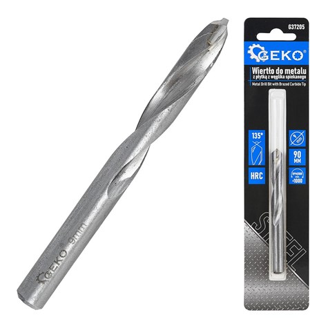 Metal Drill Bit with Brazed Carbide Tip- 9x90 mm