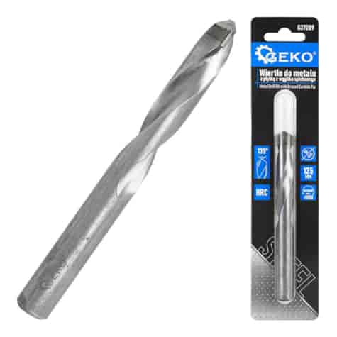 Metal Drill Bit with Brazed Carbide Tip- 13x125 mm