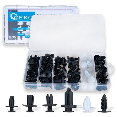 Zestaw spinek i kołków samochodowych 100szt.(100)