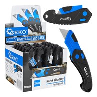 ABS folding knife with trapezoidal blade 60x19x0.6mm SK5