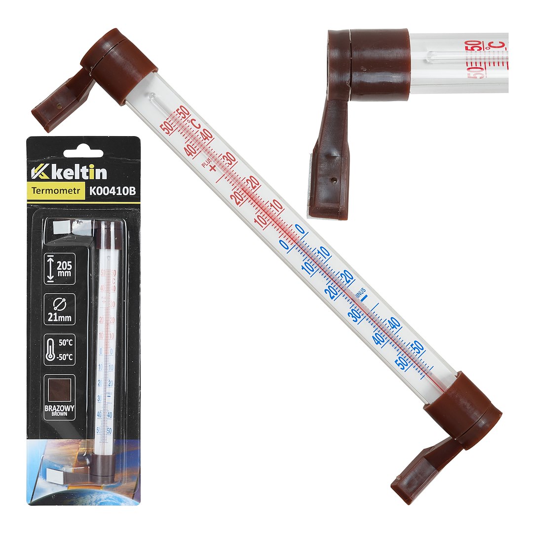 Outdoor window thermometer 205x17mm /brown