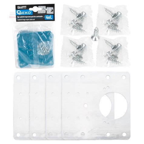 4pcs cabinet hinge repair plate set
