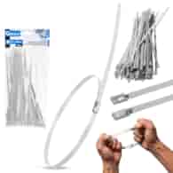 Stainless steel cable ties 4.6x200mm 100pcs.
