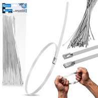 Stainless steel cable ties 4.6x350mm 100pcs.