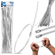 Stainless steel cable ties 4.6x450mm 100pcs.