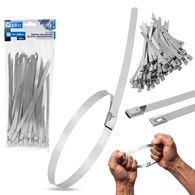 Stainless steel cable ties 7.9x200mm 100pcs.