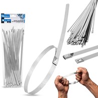 Stainless steel cable ties 7.9x300mm 100pcs.