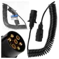 Przedłużacz spiralny do przyczepy 5m 7PIN 12V (20)