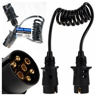 Przedłużacz spiralny do przyczepy 1,5m 7PIN 12V (40)
