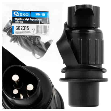 Wtyczka – wtyk do przyczepy 3PIN 12V (250)