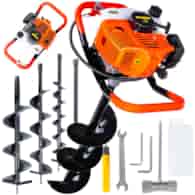 Świder spalinowy + wiertła(10cm,15cm,20cm) + adapter 50cm (1)