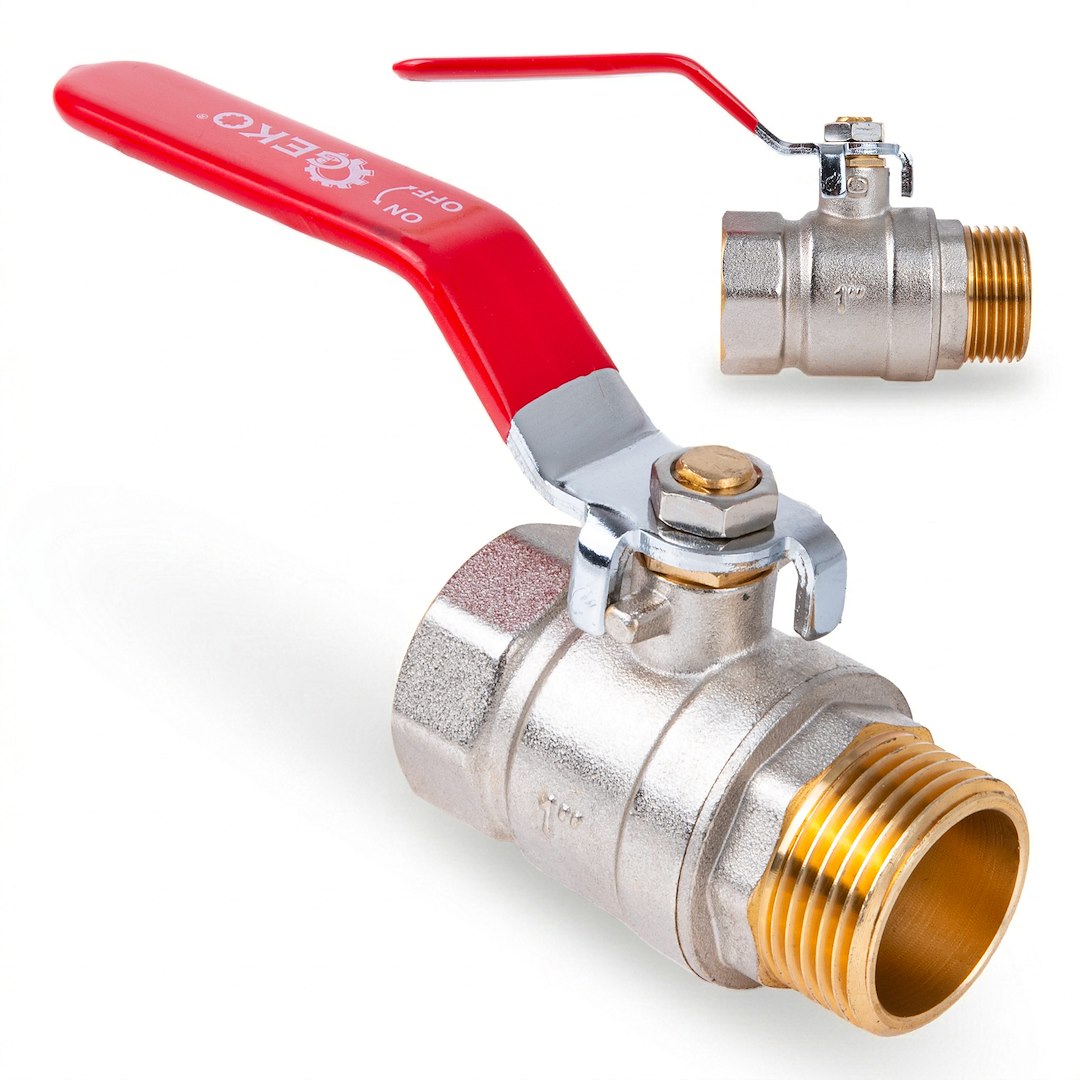 1" ball valve with choke /external+internal thread