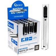 Nożyk do tapet 100x18x0.5mm SS SK4 – kartonik wystawowy (24/192)