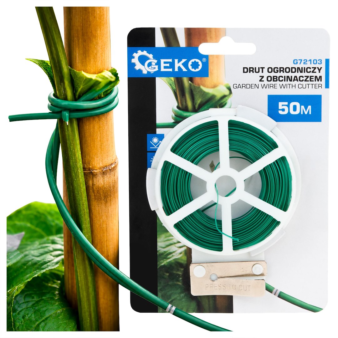 Garden Wire with Cutter for Plant Tying, 50m