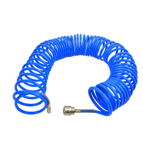 Air hose PE 5x8mm 15m with european quick connector