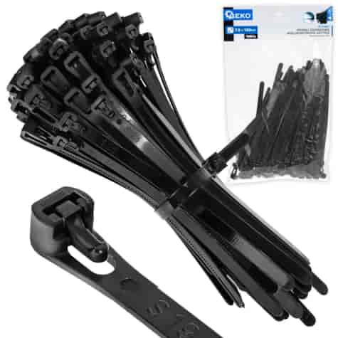 Reusable Cable Ties 7.5x150mm 100pcs.