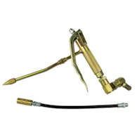 Gun for air pump + metal and rubber hose