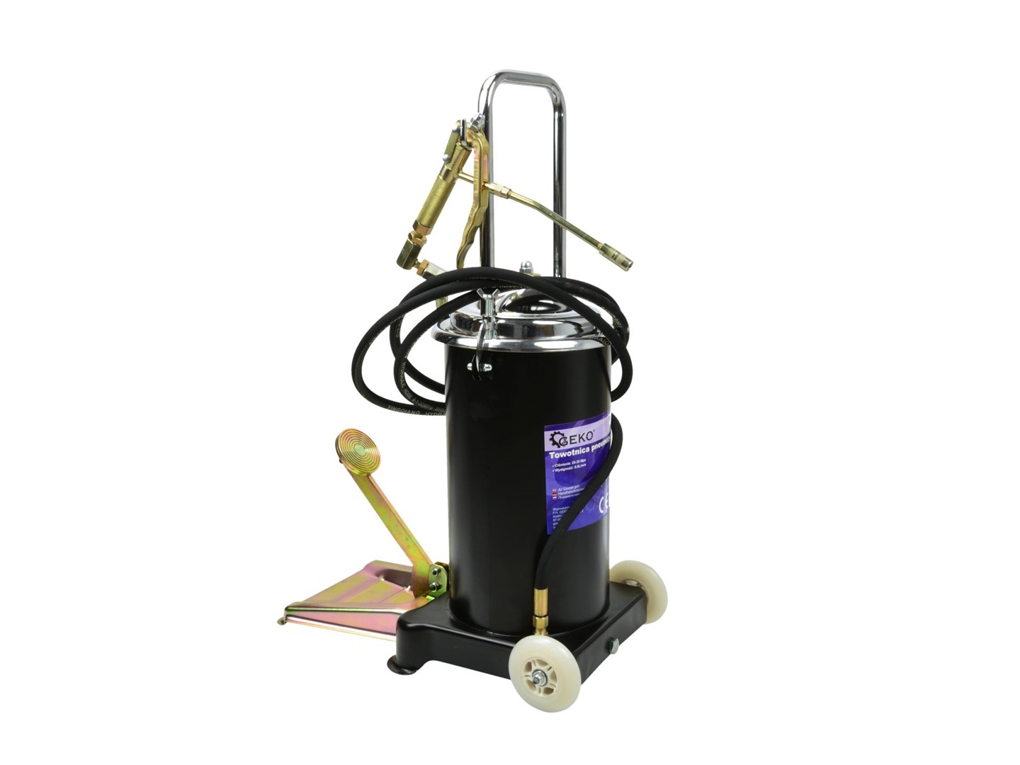 Foot Operated Grease Pump 15L + 4m Hose with Gun