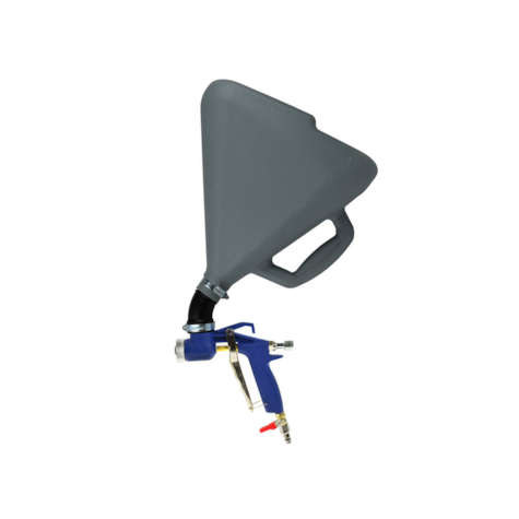 Air hopper gun with rubber connector