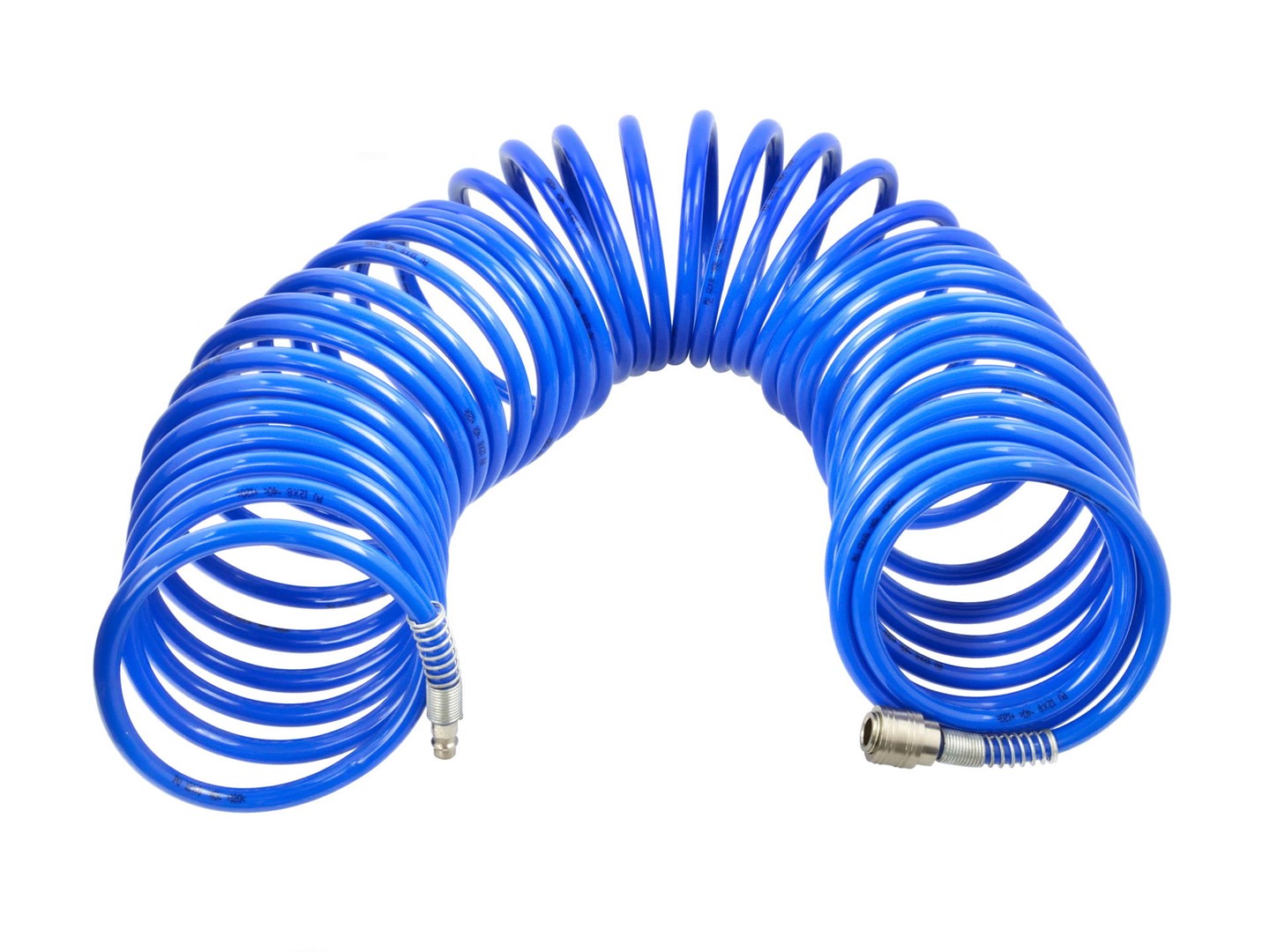 Air ring hose PU 8x12mm 10m with EU quick connector