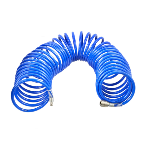 Air ring hose PU 8x12mm 15m with EU quick connector