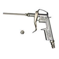 Air blow gun with long and short nozzle