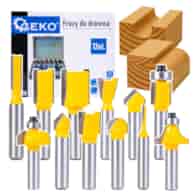 Router Bits Shank 8mm 12pcs