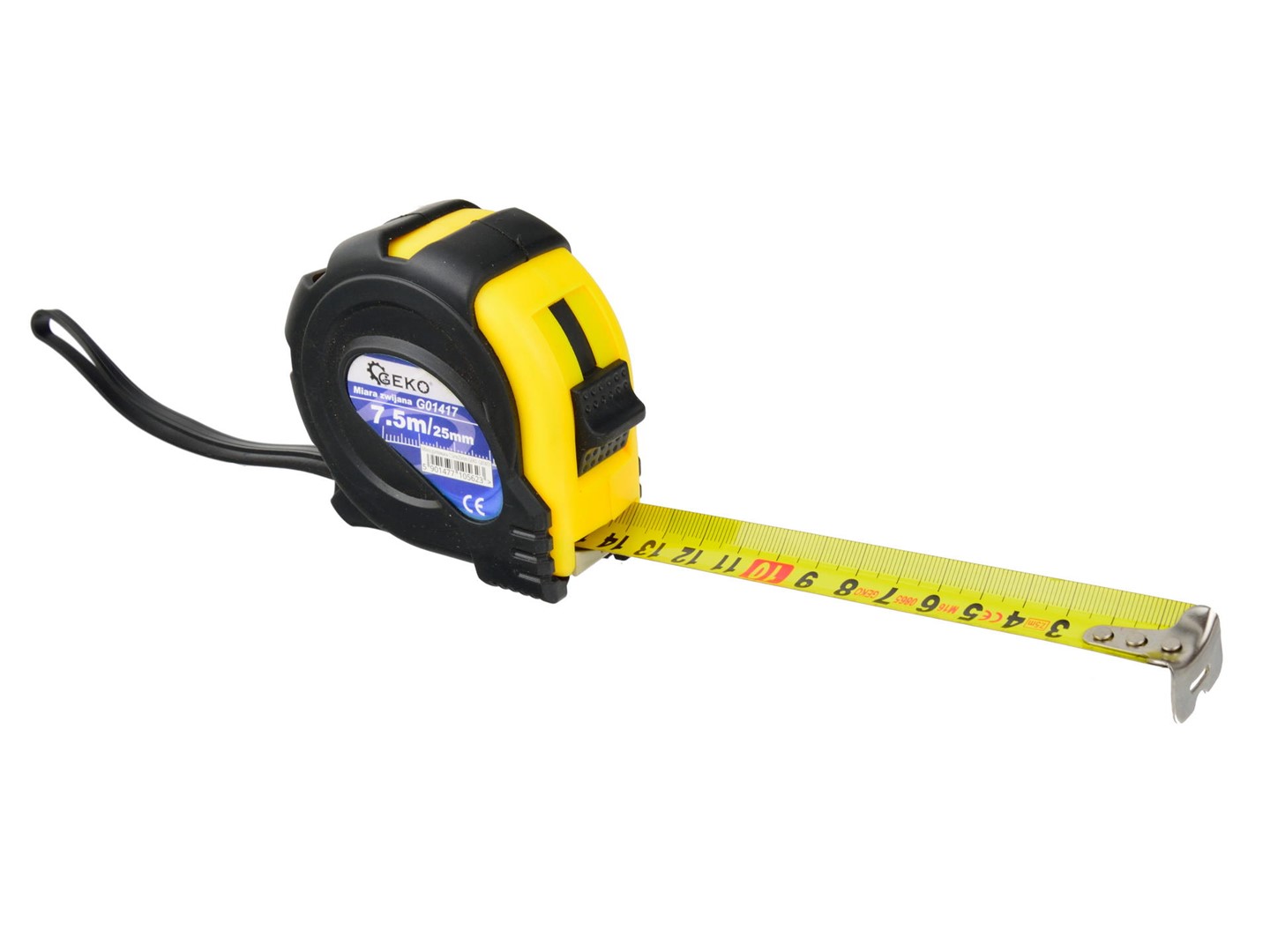 Rubber Measuring Tape 7,5m x 25mm GEKO