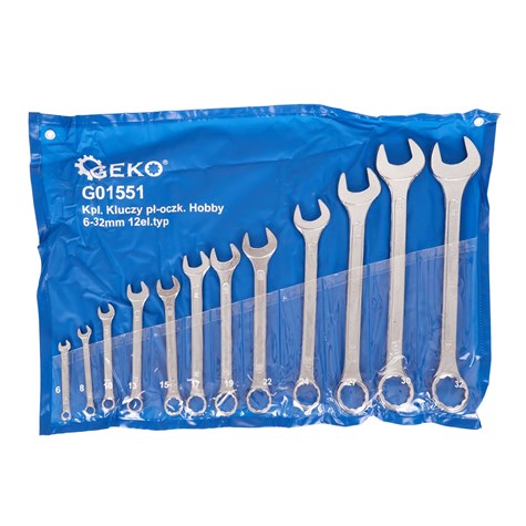 Combination Wrench Spanner Set 6-32mm 12pcs Hobby Type