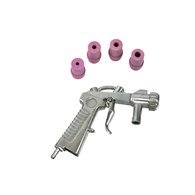 Sandblaster Air Siphon Gun + 4x Ceramic Nozzles