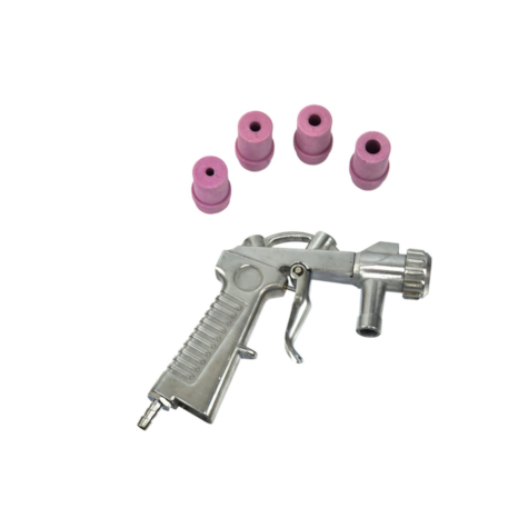 Pistolet do piaskowania + 4 dysze (20/40)