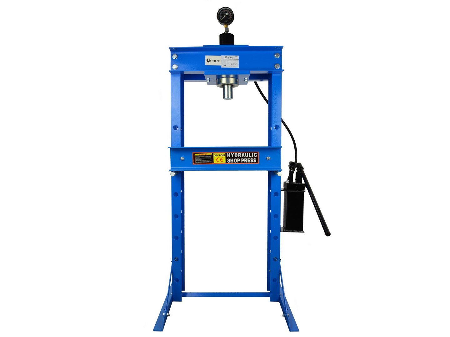 30 Ton Shop Press with 2-Speed Hand Pump w/Gauge