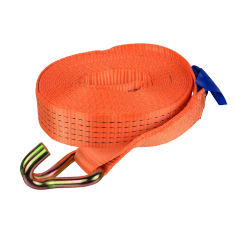 Tie-Down Strap J Hook and Plain 8m/5T/50mm