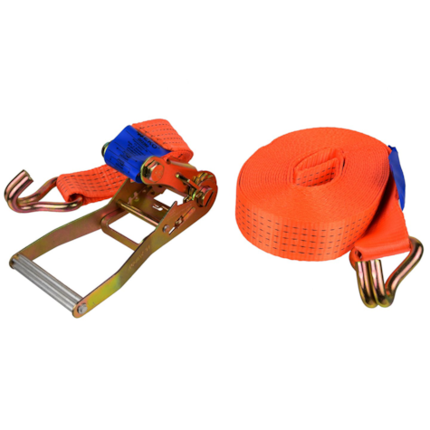 Ratchet Tie Down Strap with J Hooks 10m/5T/50mm