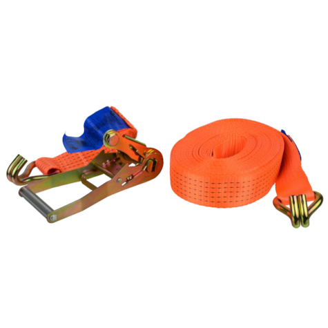 Ratchet Tie Down Strap with J Hooks 12m/5T/50mm