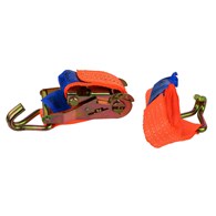 Ratchet Tie Down Strap with J Hooks 2m/2T/35mm