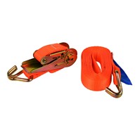 Ratchet Tie Down Strap with J Hooks 4m/1T/25mm