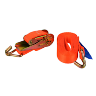 Ratchet Tie Down Strap with J Hooks 4m/1T/25mm