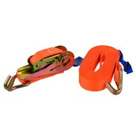 Ratchet Tie Down Strap with J Hooks 5m/1T/25mm